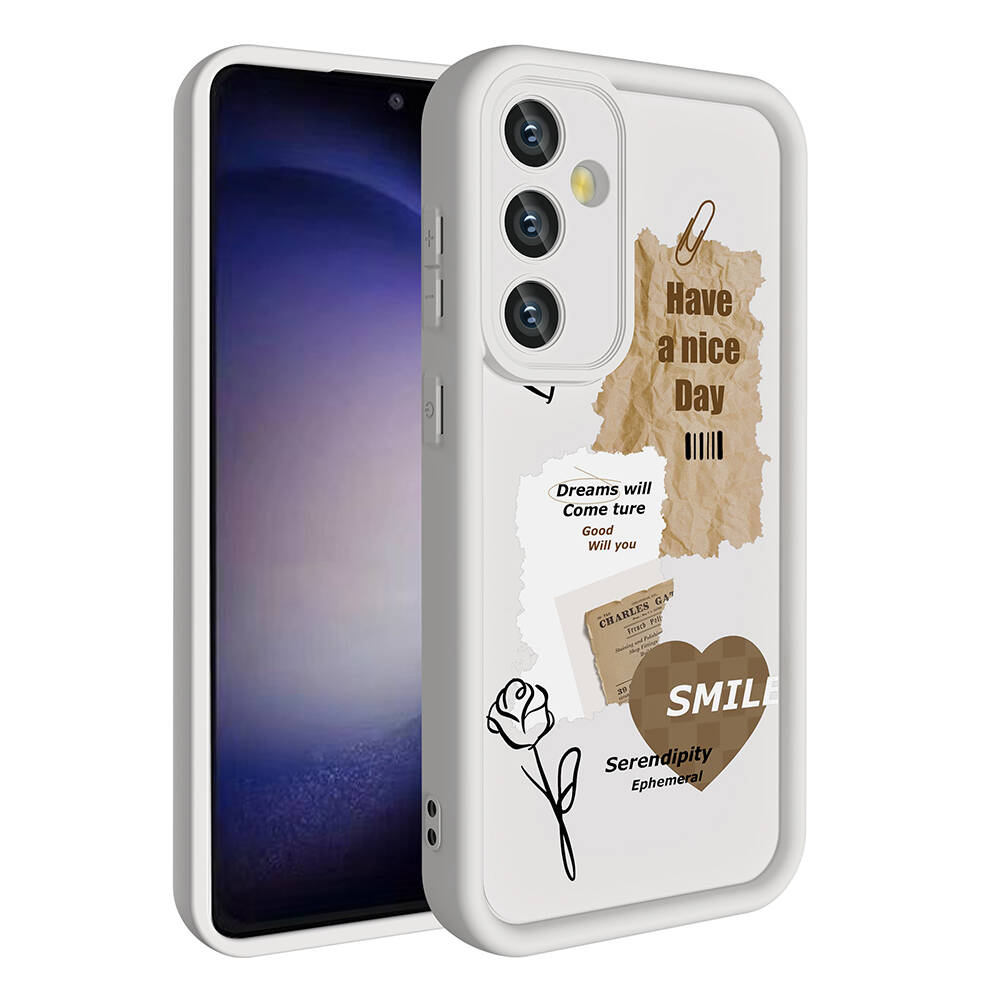 Samsung Galaxy A55 Uyumlu Kılıf Kamera Korumalı Baskılı Arka Yüzey Zore Klas Kapak - 2