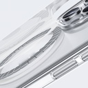 Apple iPhone 15 Pro Uyumlu Kılıf Magsafe Şarj Özellikli Airbagli Şeffaf Benks LucentPro Serisi Kapak - 11