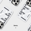 Apple iPhone 15 Pro Max Uyumlu Kılıf Magsafe Şarj Özellikli Koordinat Yazı Desenli Benks Summit Serisi Kapak - 2