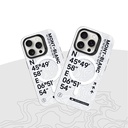 Apple iPhone 15 Pro Max Uyumlu Kılıf Magsafe Şarj Özellikli Koordinat Yazı Desenli Benks Summit Serisi Kapak - 4