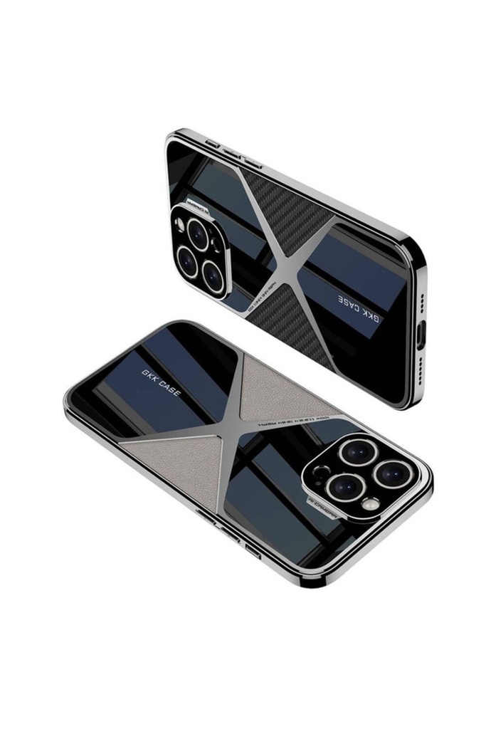 Apple iPhone 14 Pro Max Uyumlu Kılıf Ultra İnce Kamera Korumalı PC + Deri Arka Yüzey Zore X-Pro Kapak