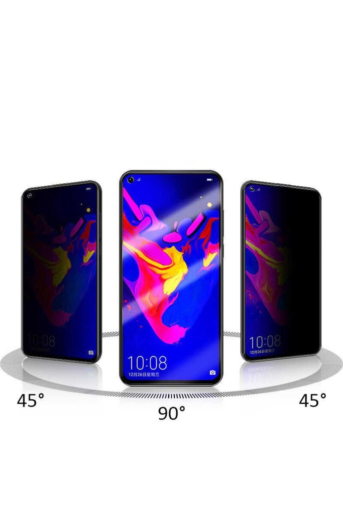 Oppo A76 Uyumlu Davin 5D Privacy Cam Ekran Koruyucu