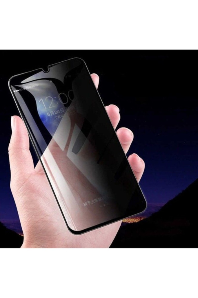 Oppo A91 Uyumlu Zore New 5D Privacy Temperli Ekran Koruyucu