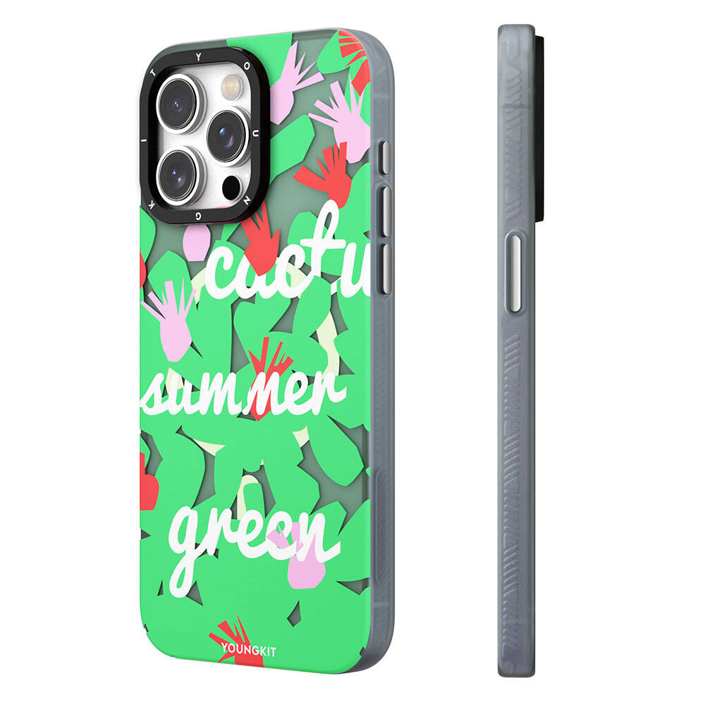 Apple iPhone 14 Uyumlu Kılıf Magsafe Şarj Özellikli Yaz Meyvesi Desenli Youngkit Fruity Flavour Serisi Kapak - 2