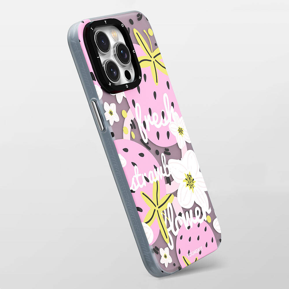 Apple iPhone 14 Uyumlu Kılıf Magsafe Şarj Özellikli Yaz Meyvesi Desenli Youngkit Fruity Flavour Serisi Kapak - 6
