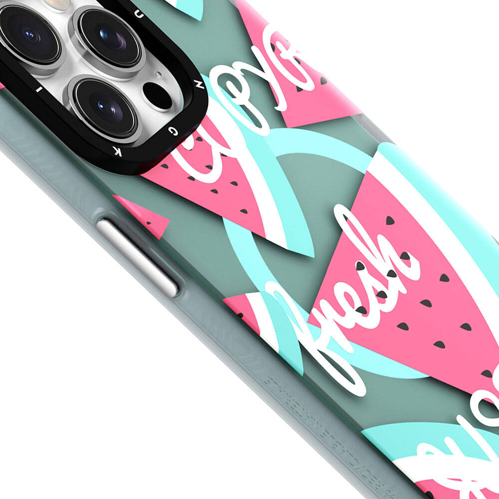Apple iPhone 14 Uyumlu Kılıf Magsafe Şarj Özellikli Yaz Meyvesi Desenli Youngkit Fruity Flavour Serisi Kapak - 7