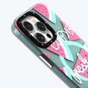 Apple iPhone 14 Uyumlu Kılıf Magsafe Şarj Özellikli Yaz Meyvesi Desenli Youngkit Fruity Flavour Serisi Kapak - 8