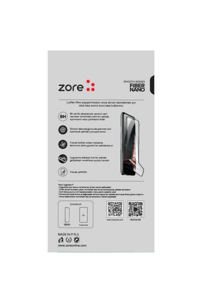 Xiaomi Redmi Note 9 Uyumlu Zore Fiber Nano Ekran Koruyucu