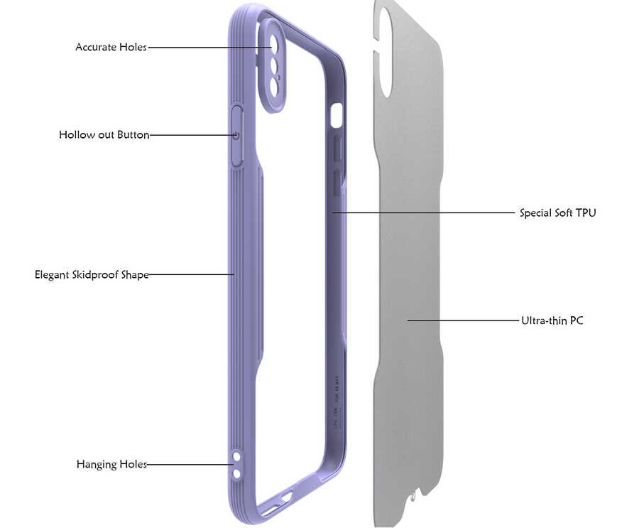 Apple iPhone XS Max Uyumlu Kılıf Zore Parfe Kapak - 2