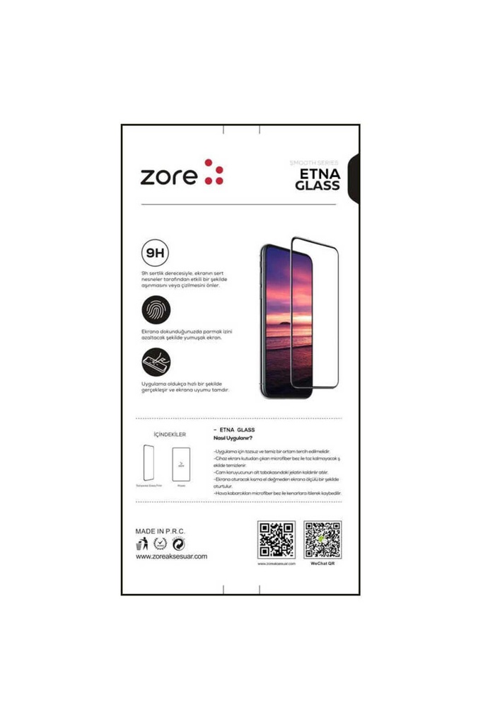 Apple iPhone 14 Pro Max Uyumlu Zore Etnaa Cam Ekran Koruyucu