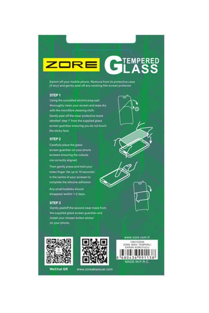 Asus Zenfone 5 Uyumlu Zore Maxi Glass Temperli Cam Koruyucu