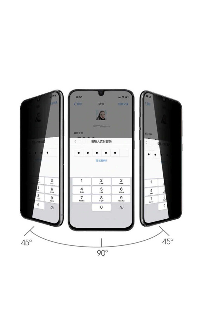 Samsung Galaxy A04E Uyumlu Davin 5D Privacy Cam Ekran Koruyucu