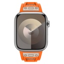Apple Watch 44mm Uyumlu Kordon Zore KRD-117 Hava Alabilen Delikli Metal Süslemeli Desenli Silikon Kayış - 6