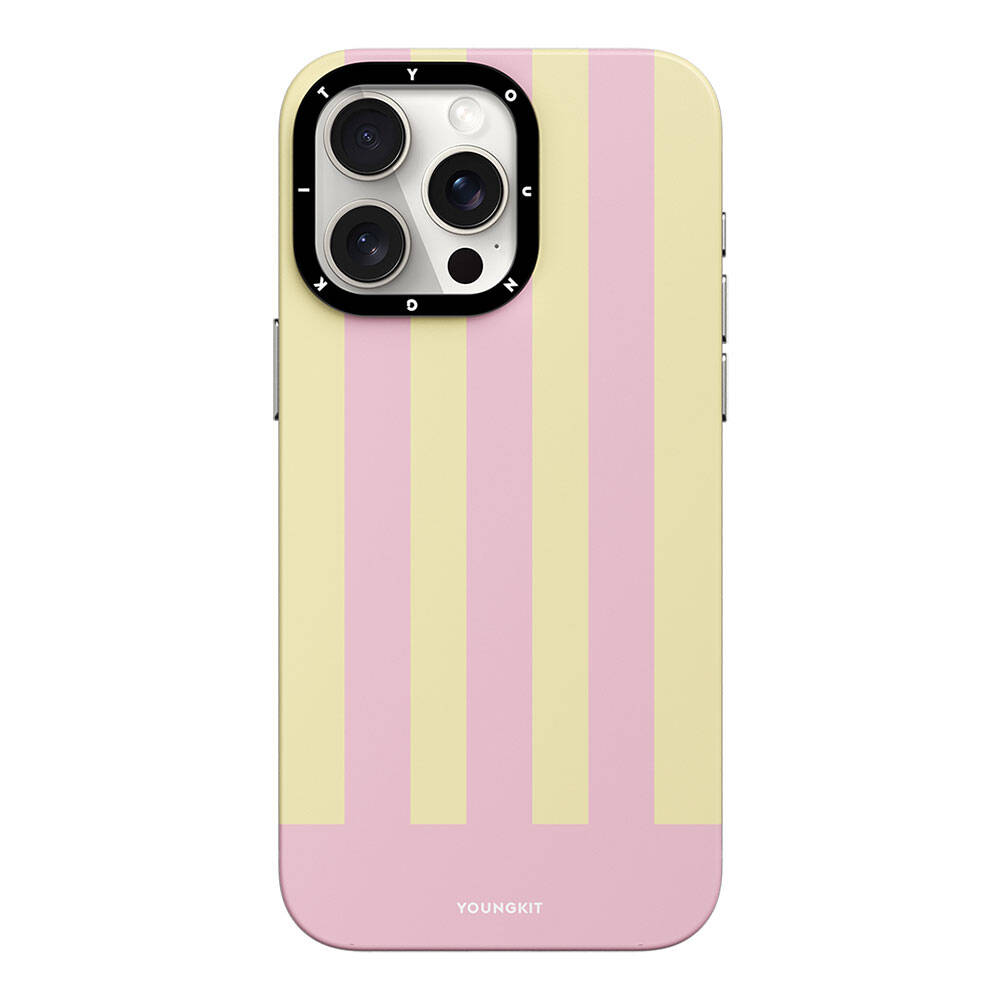Apple iPhone 15 Pro Max Uyumlu Kılıf Magsafe Şarj Özellikli Youngkit Striped Piano Keys Serisi Kapak - 3
