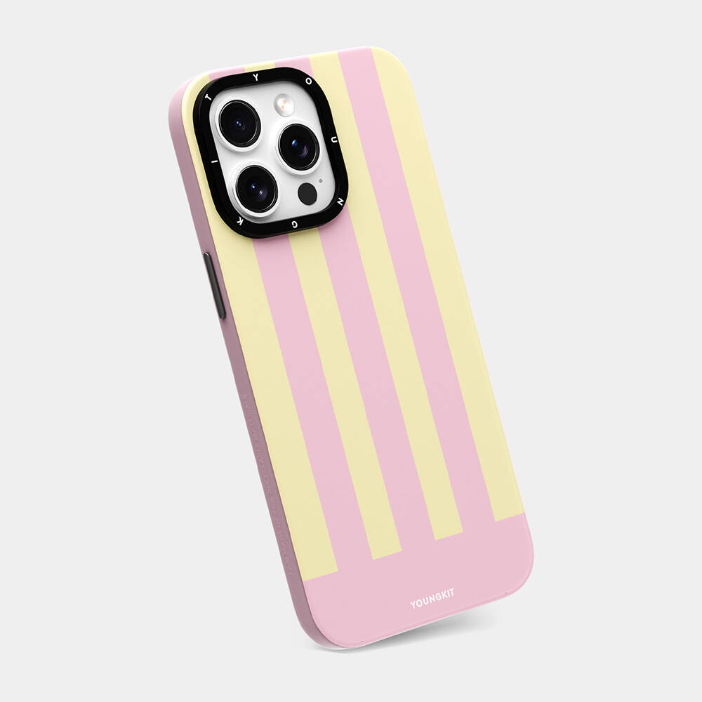 Apple iPhone 15 Pro Max Uyumlu Kılıf Magsafe Şarj Özellikli Youngkit Striped Piano Keys Serisi Kapak - 7