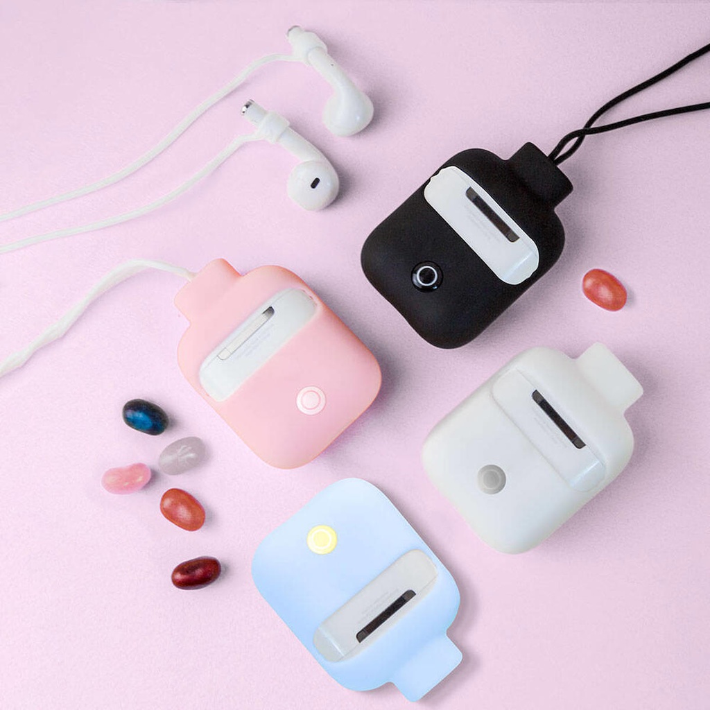 Apple Airpods Uyumlu Kılıf Boyun Askılı Jelly Bean Tasarımlı Lisanslı Switcheasy ColorBuddy Kapak