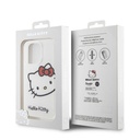 Apple iPhone 15 Pro Max Uyumlu Kılıf Hello Kitty Orjinal Lisanslı Yazı ve İkonik Logolu Kitty Head Kapak
