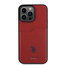 Apple iPhone 15 Pro Max Uyumlu Kılıf U.S. Polo Assn. Orjinal Lisanslı Baskı Logolu PU Kartlıklı Kapak
