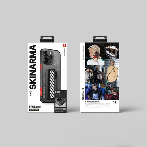 Apple iPhone 14 Pro Uyumlu Kılıf SkinArma Şeffaf Desenli Kaze Kapak