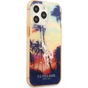 Apple iPhone 14 Pro Uyumlu Kılıf U.S. POLO ASSN. Renkli Ağaç Baskılı Dizayn Kapak