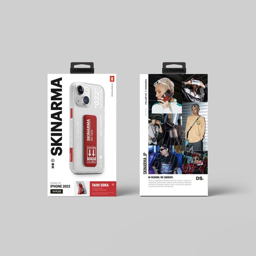 Apple iPhone 14 Uyumlu Kılıf SkinArma Standlı Şeffaf Tasarımlı Taihi Sora Kapak