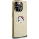 Apple iPhone 15 Pro Uyumlu Kılıf Hello Kitty Orjinal Lisanslı Magsafe Şarj Özellikli Kitty Head Deri Kapak