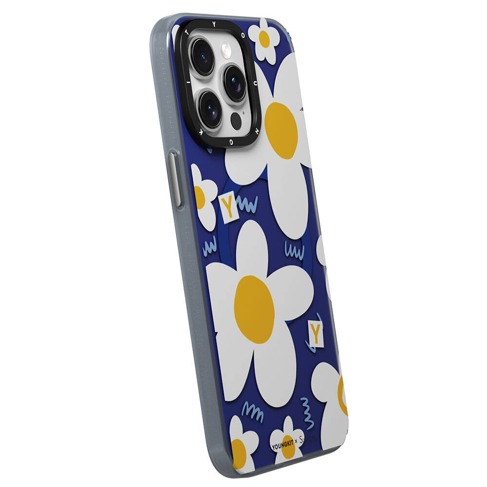 Apple iPhone 14 Pro Max Uyumlu Kılıf Magsafe Şarj Özellikli Sunshine Tasarımlı Youngkit Spring Breeze Serisi Kapak - 4