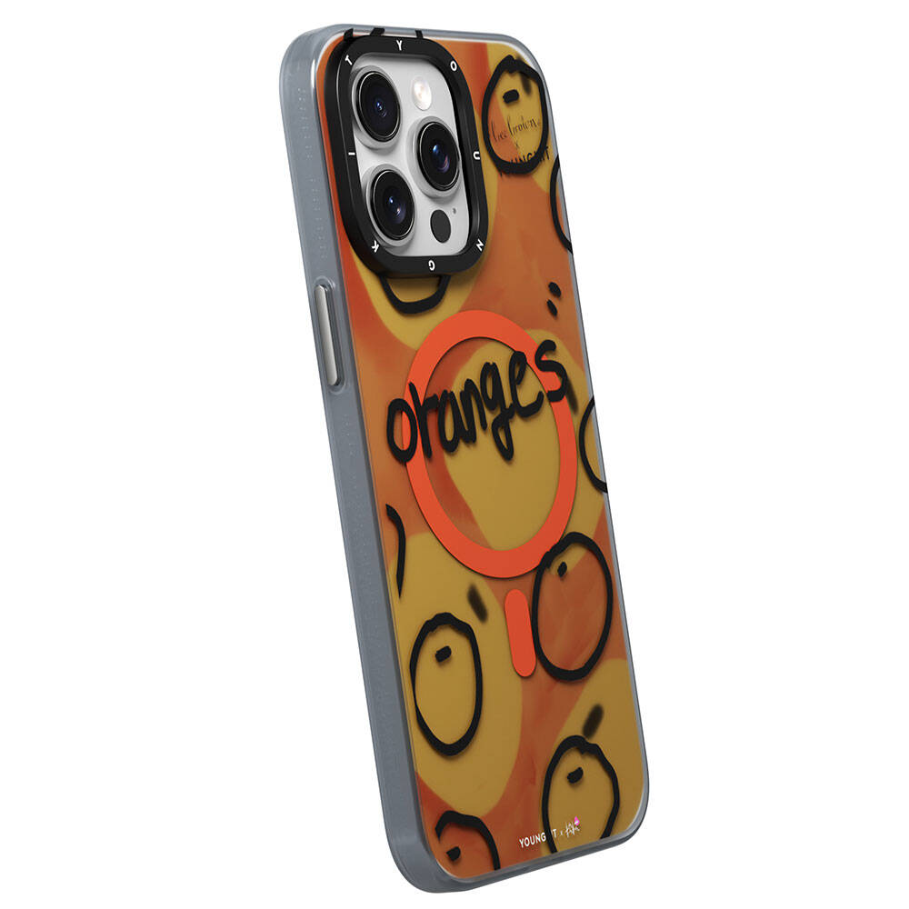 Apple iPhone 14 Pro Max Uyumlu Kılıf Magsafe Şarj Özellikli Bee Brown Tasarımlı Youngkit Funny Serisi Kapak - 4