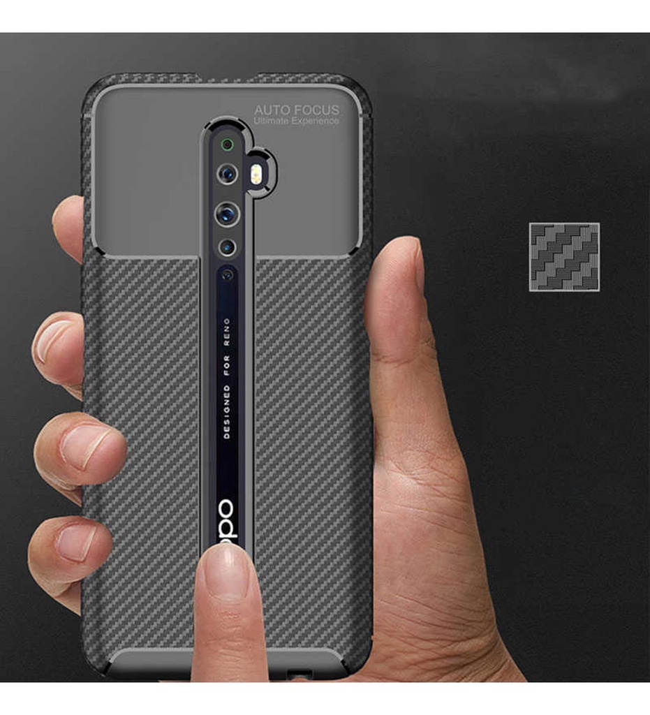 Oppo Reno 2Z Uyumlu Kılıf Zore Negro Silikon Kapak