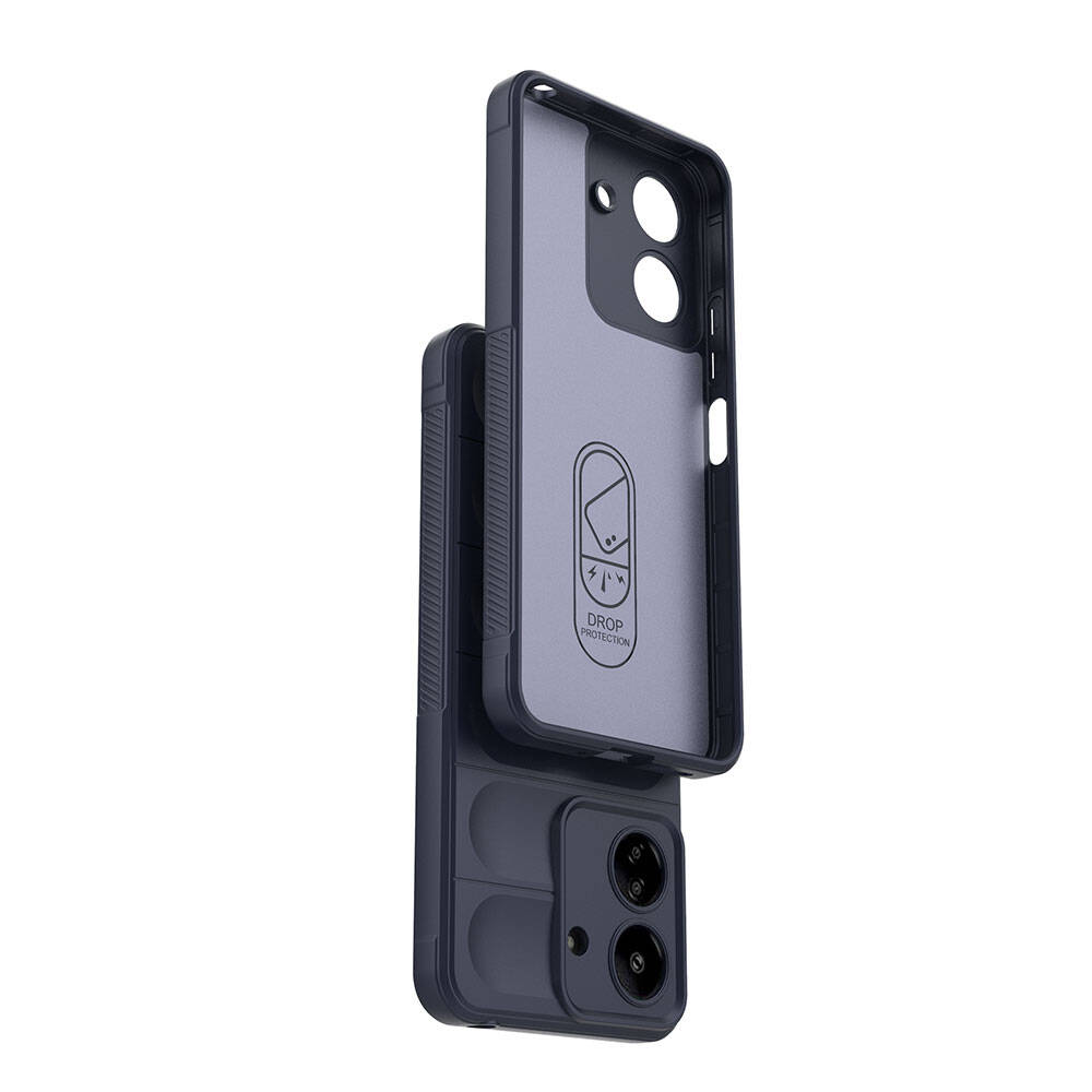 Xiaomi Redmi 13C Uyumlu Kılıf Esnek TPU Oyuklu Arka Yüzey Tasarımlı Zore Etnik Silikon Kapak - 14