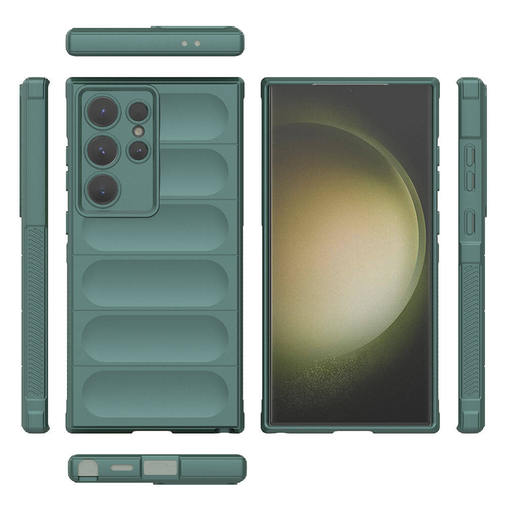 Samsung Galaxy S24 Ultra Uyumlu Kılıf Esnek TPU Oyuklu Arka Yüzey Tasarımlı Zore Etnik Silikon Kapak - 2