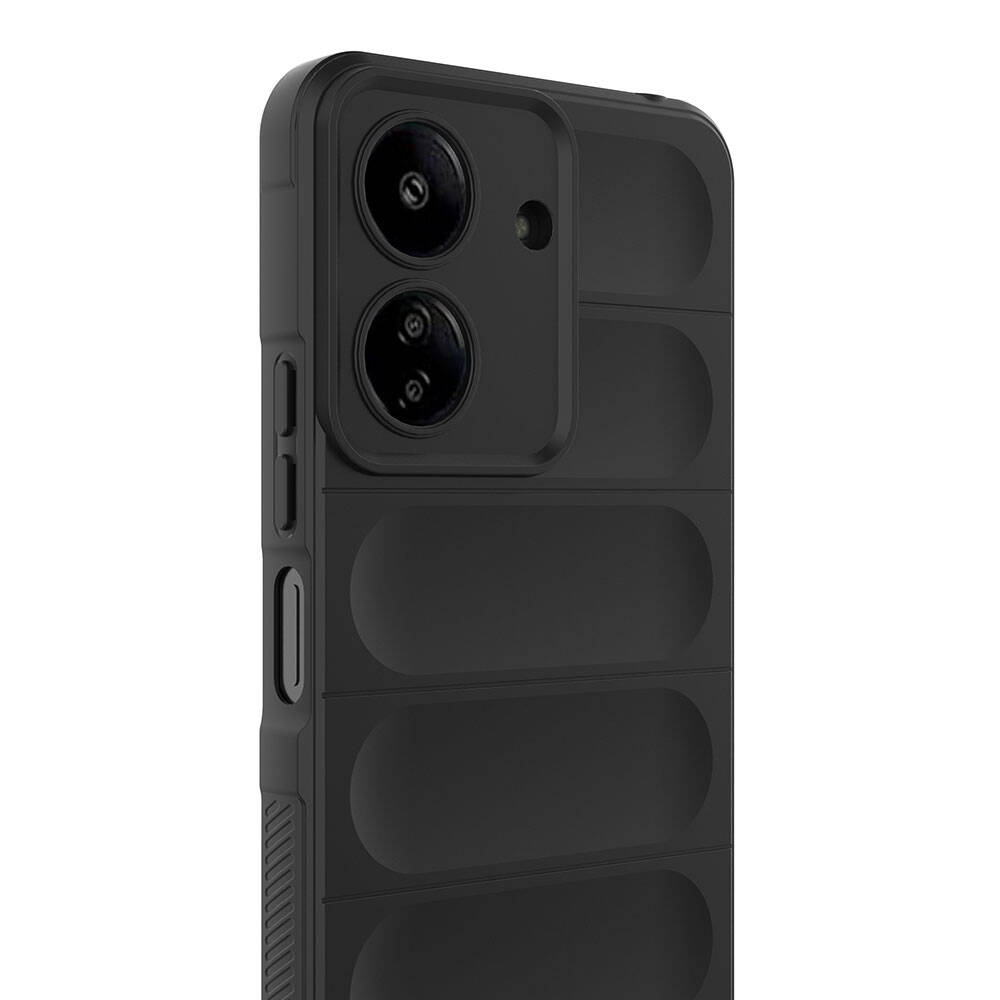 Xiaomi Poco C65 Uyumlu Kılıf Esnek TPU Oyuklu Arka Yüzey Tasarımlı Zore Etnik Silikon Kapak - 3
