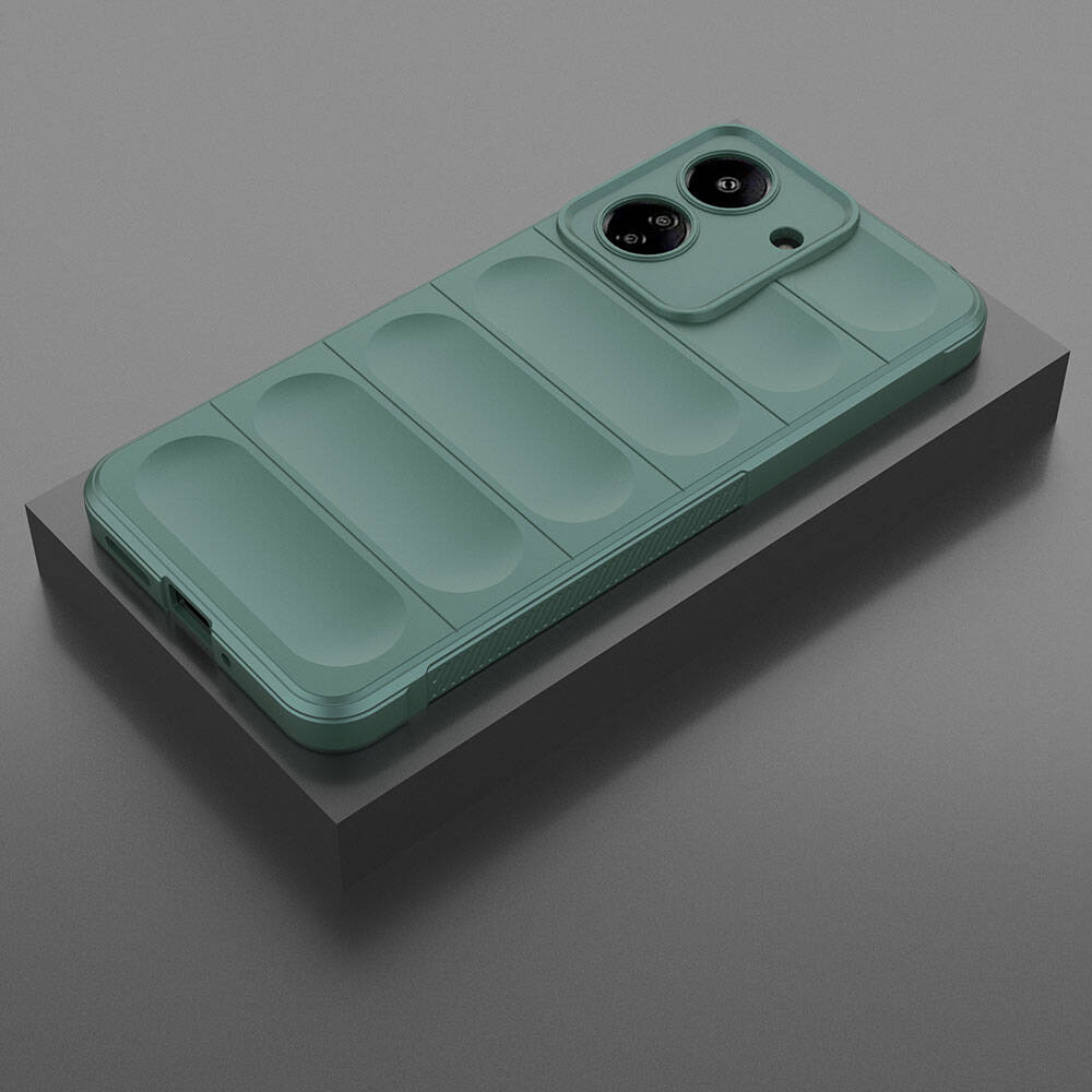Xiaomi Poco C65 Uyumlu Kılıf Esnek TPU Oyuklu Arka Yüzey Tasarımlı Zore Etnik Silikon Kapak - 6