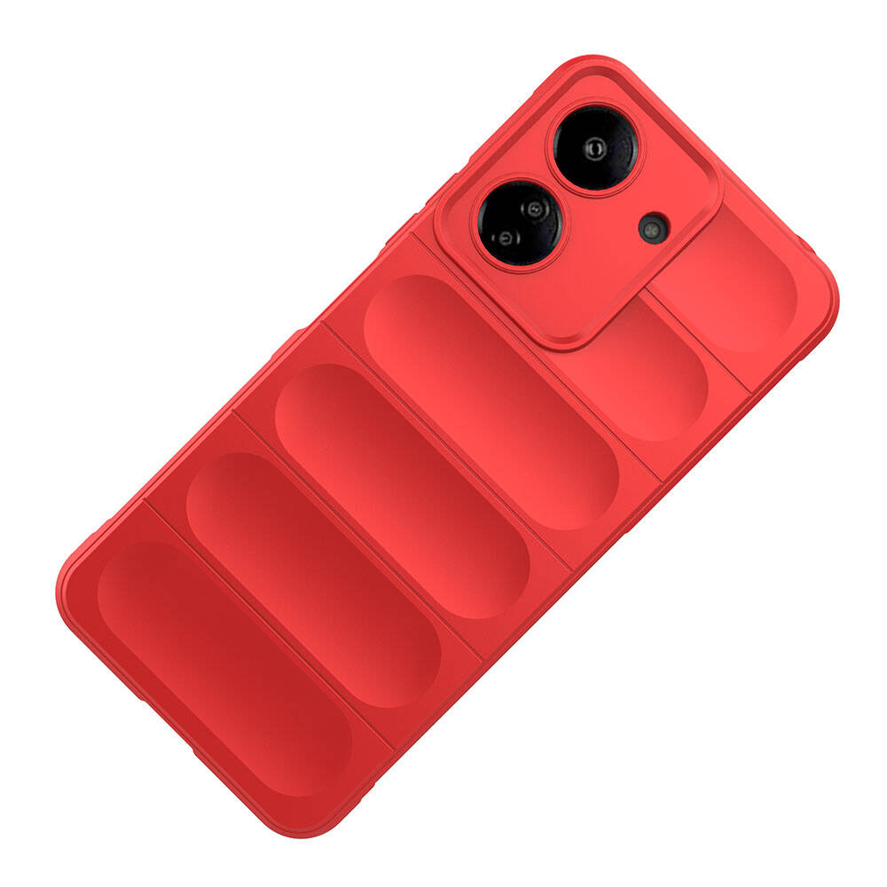 Xiaomi Poco C65 Uyumlu Kılıf Esnek TPU Oyuklu Arka Yüzey Tasarımlı Zore Etnik Silikon Kapak - 12