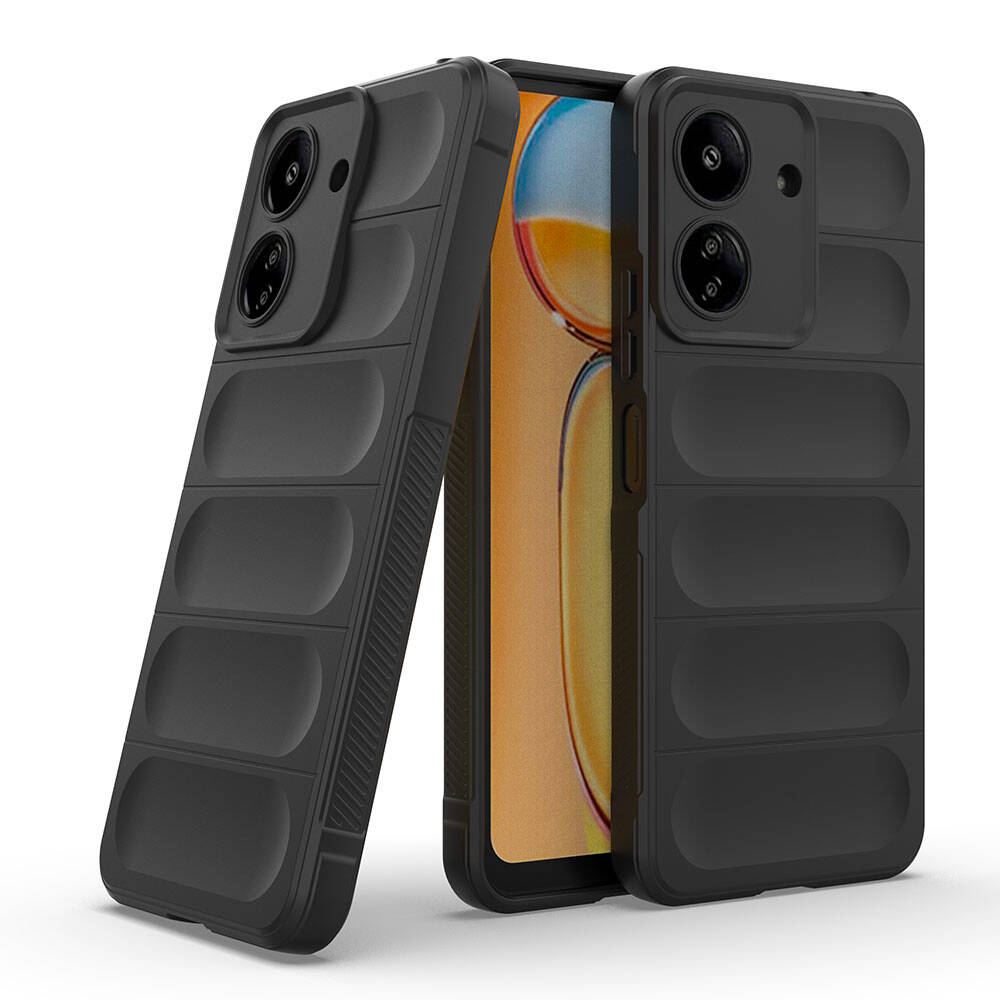 Xiaomi Poco C65 Uyumlu Kılıf Esnek TPU Oyuklu Arka Yüzey Tasarımlı Zore Etnik Silikon Kapak - 26