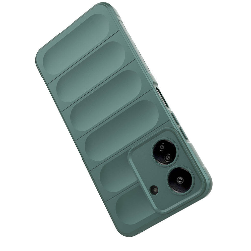 Xiaomi Poco C65 Uyumlu Kılıf Esnek TPU Oyuklu Arka Yüzey Tasarımlı Zore Etnik Silikon Kapak - 33