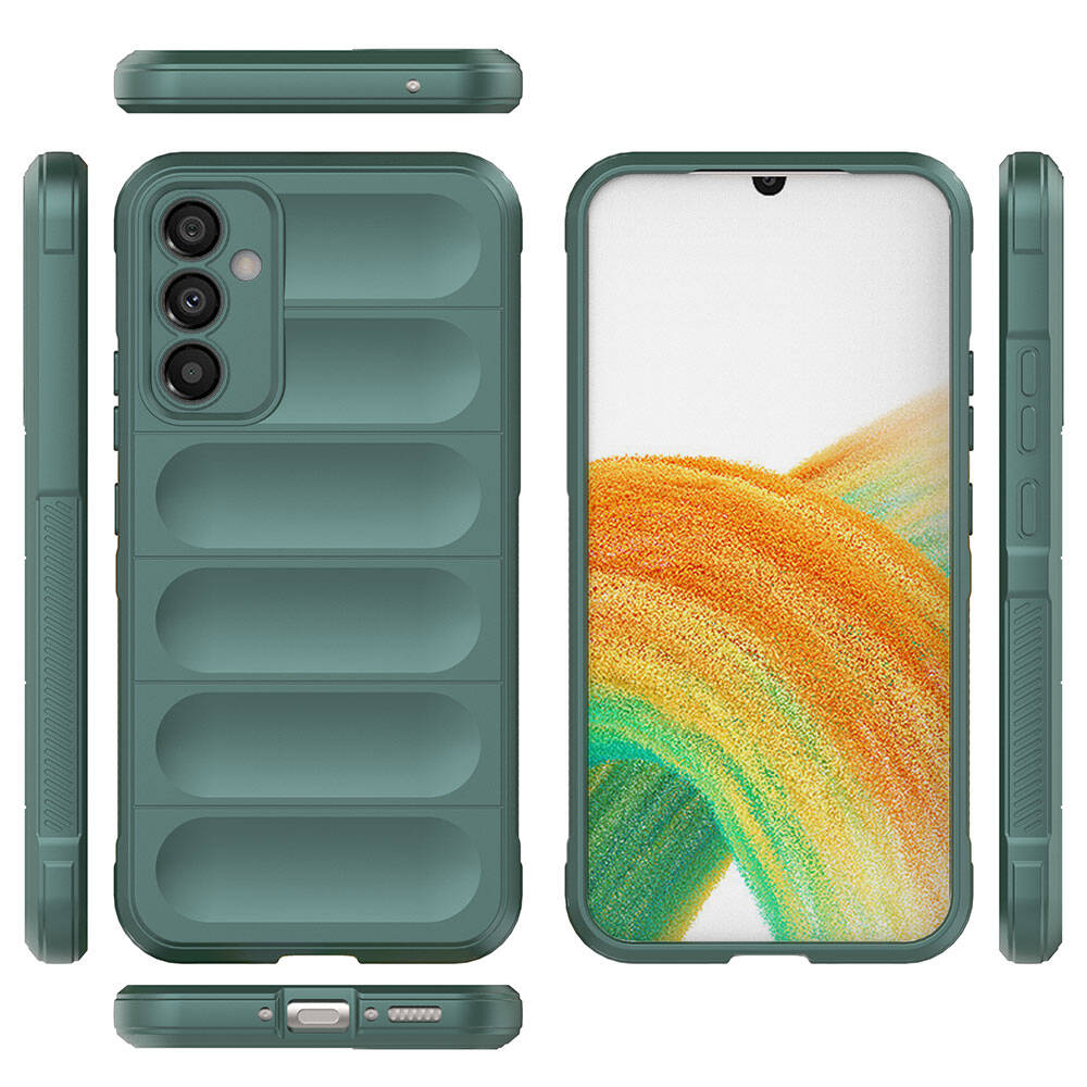 Samsung Galaxy A34 Uyumlu Kılıf Esnek TPU Oyuklu Arka Yüzey Tasarımlı Zore Etnik Silikon Kapak - 3