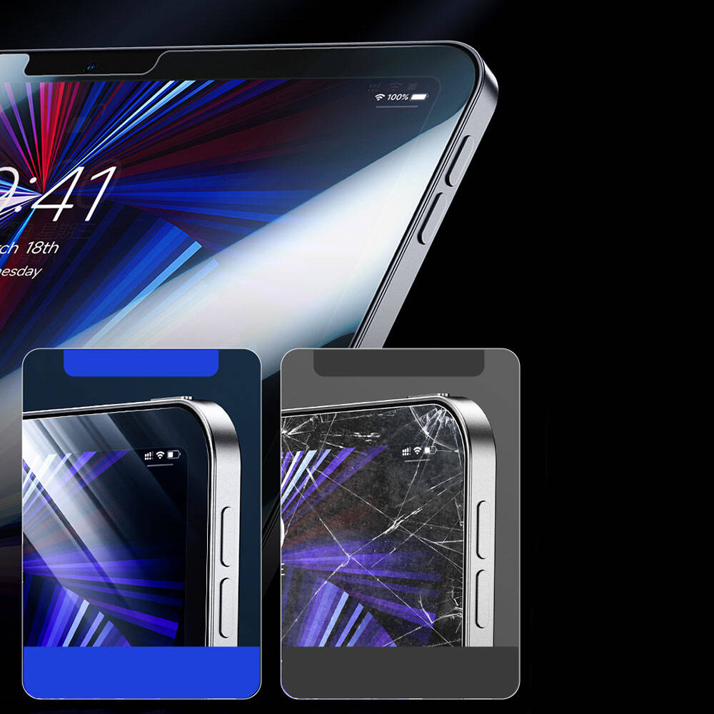 Apple iPad Air 11 2024 Uyumlu Benks OKR Glass Warrior HD Parlak Ekran Koruyucu - 10