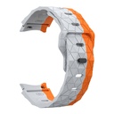 Samsung Galaxy Watch 6 44mm Uyumlu Zore KRD-116 20mm Futbol Desenli Spor Tasarımlı Silikon Kordon - 22