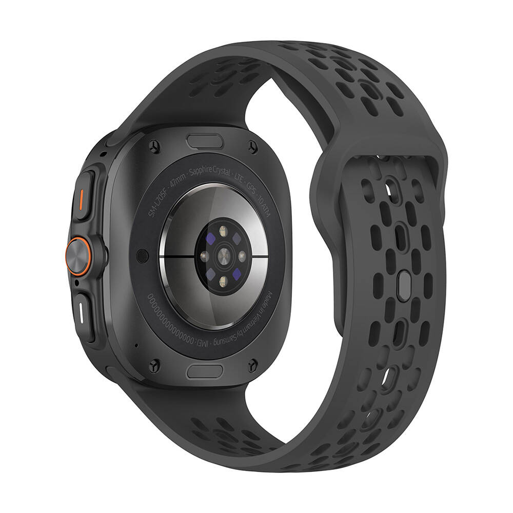 Samsung Galaxy Watch Ultra 47mm Uyumlu Zore KRD-119 Delikli Tasarım Silikon Kordon - 5