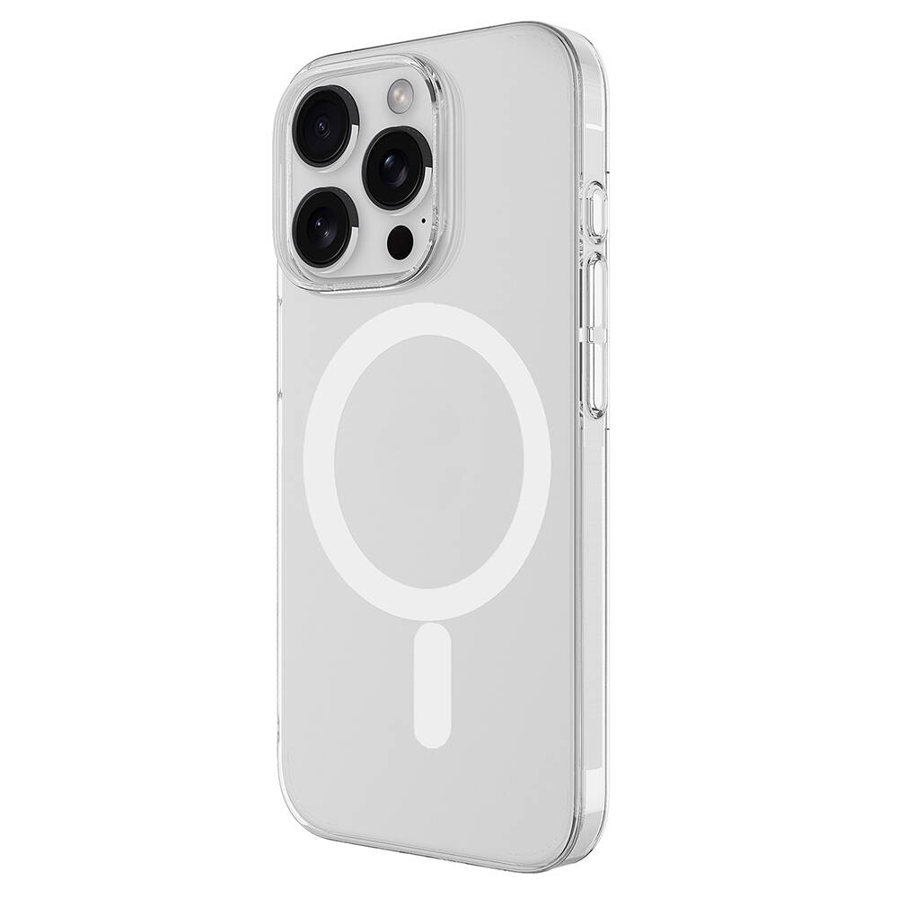 Apple iPhone 16 Pro Max Kılıf Zore Magsafe Şarj Özellikli Şeffaf Tek Kamera Çerçeveli Porto Kapak - 1