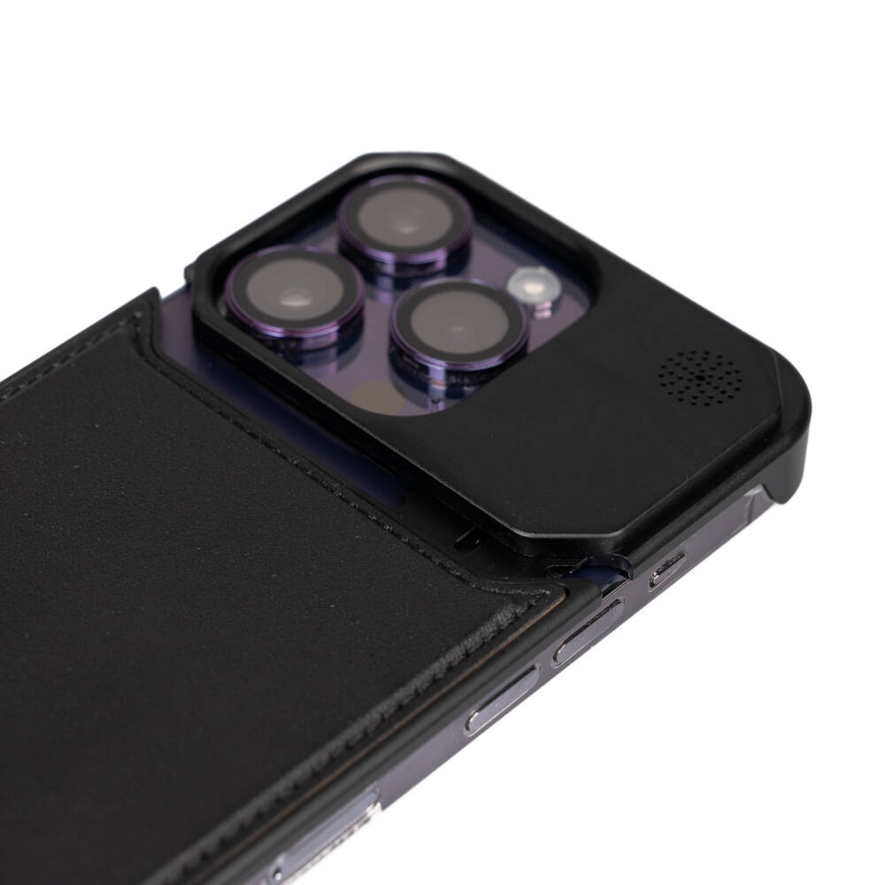 Apple iPhone 14 Pro Uyumlu Kılıf Magsafe Şarj Özellikli Mekanizmalı Koku Hazneli Zore Mostar Kapak - 1