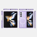 Samsung Galaxy Z Fold 6 Uyumlu Kılıf Magsafe Şarj Özellikli Parlayan Simli Saydam Renkli Zore Allstar Kapak - 14