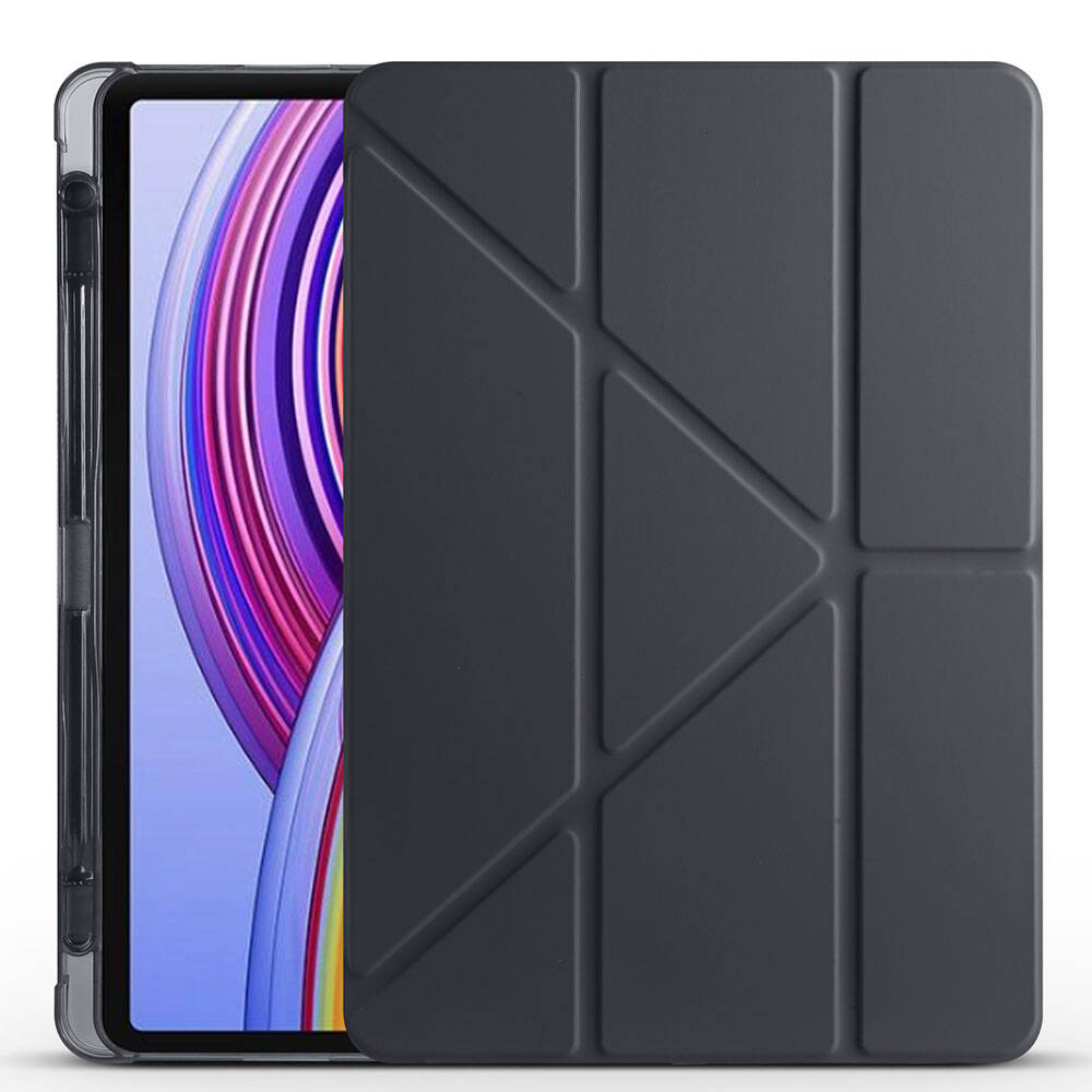 Xiaomi Poco Pad Kılıf Zore Tri Folding Kalem Bölmeli Standlı Kılıf - 1