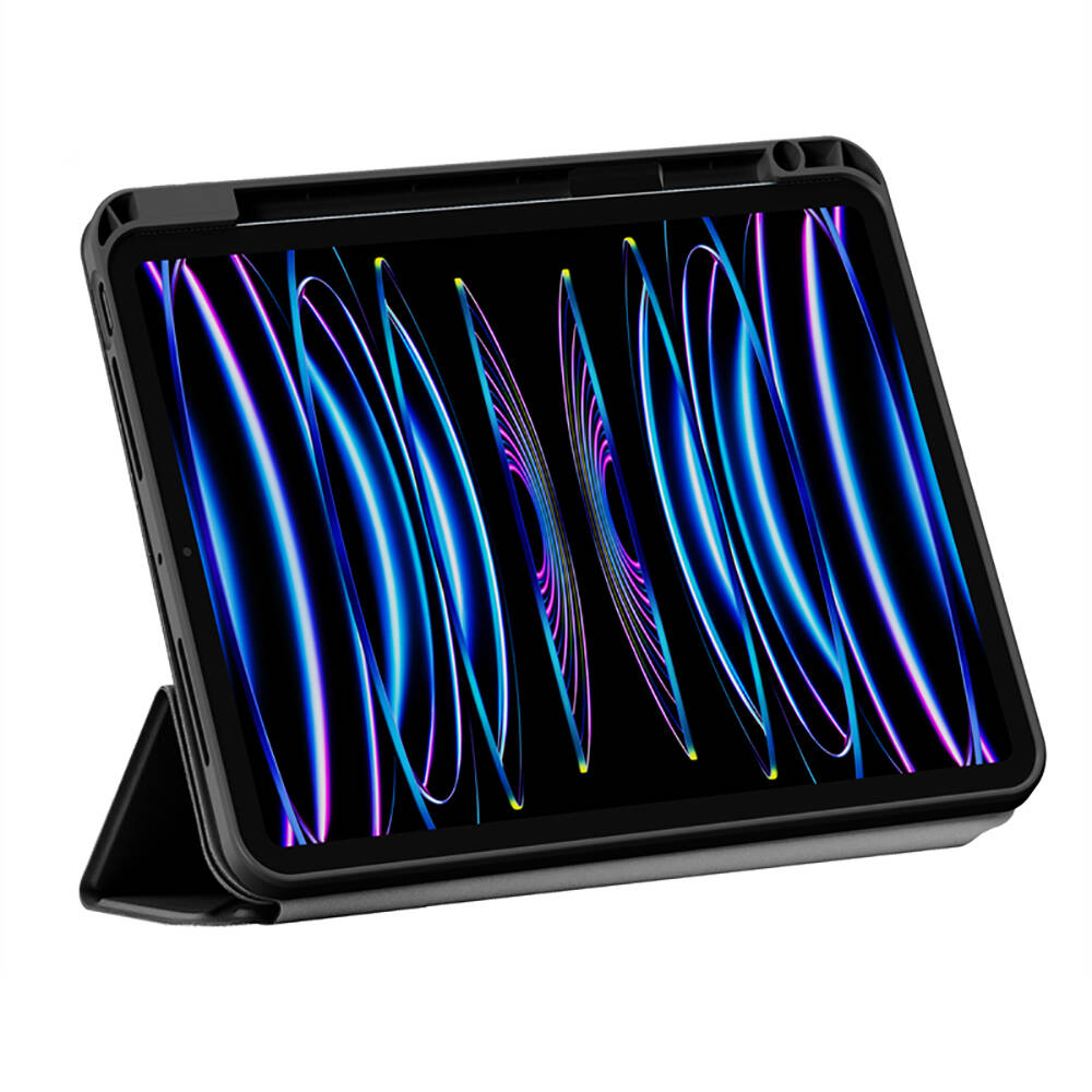Apple iPad Pro 13 2024 Uyumlu Wiwu 360° Dönebilen Standlı Magnetik Koruyucu Tablet Kılıfı - 10