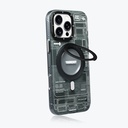 Apple iPhone 16 Pro Max Kılıf Magsafe Şarj Özellikli YoungKit 360° Standlı Technology Serisi Kapak - 7
