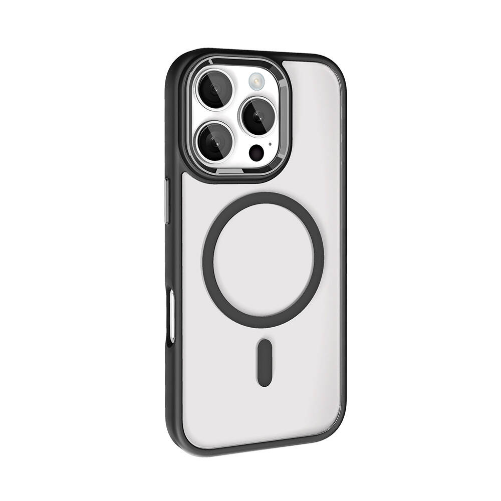 Apple iPhone 16 Pro Max Kılıf Wireless Şarj Özellikli Zore Krom Magsafe Silikon Kapak - 15