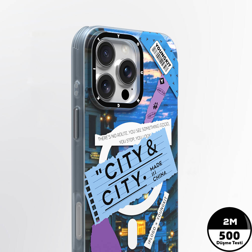 Apple iPhone 16 Pro Uyumlu Kılıf Magsafe Şarj Özellikli Youngkit A-City Serisi Kapak - 4