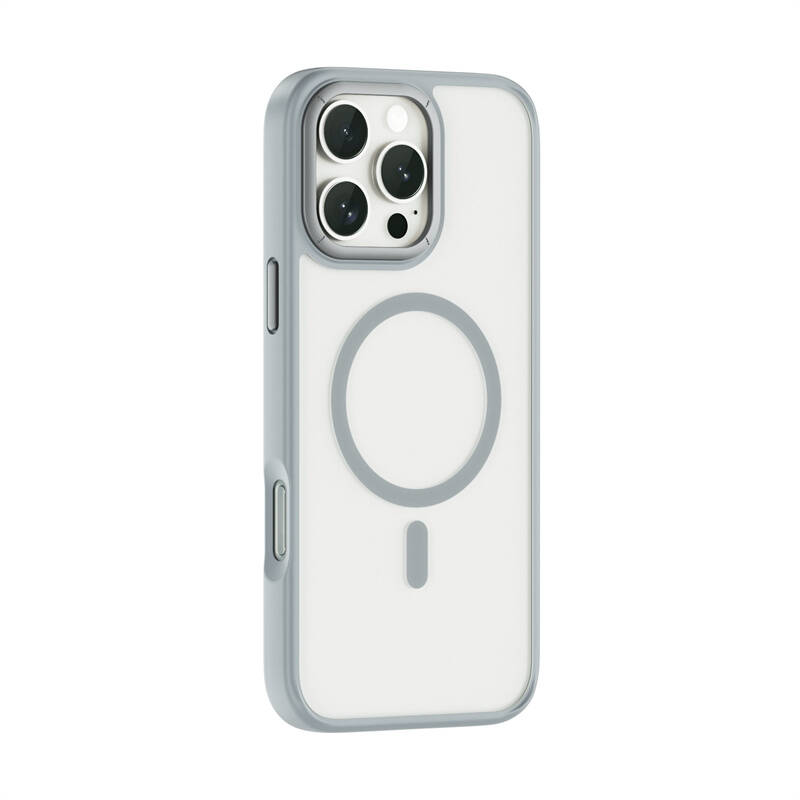 Apple iPhone 16 Pro Uyumlu Kılıf Wiwu FGG-012 ArmorPro Serisi Magsafe Şarj Özellikli Parmak İzi Bırakmayan Kılıf - 1