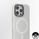 Apple iPhone 16 Pro Uyumlu Kılıf Magsafe Şarj Özellikli Kamera Standlı Silikon Youngkit Bitty Cream Kapak - 10